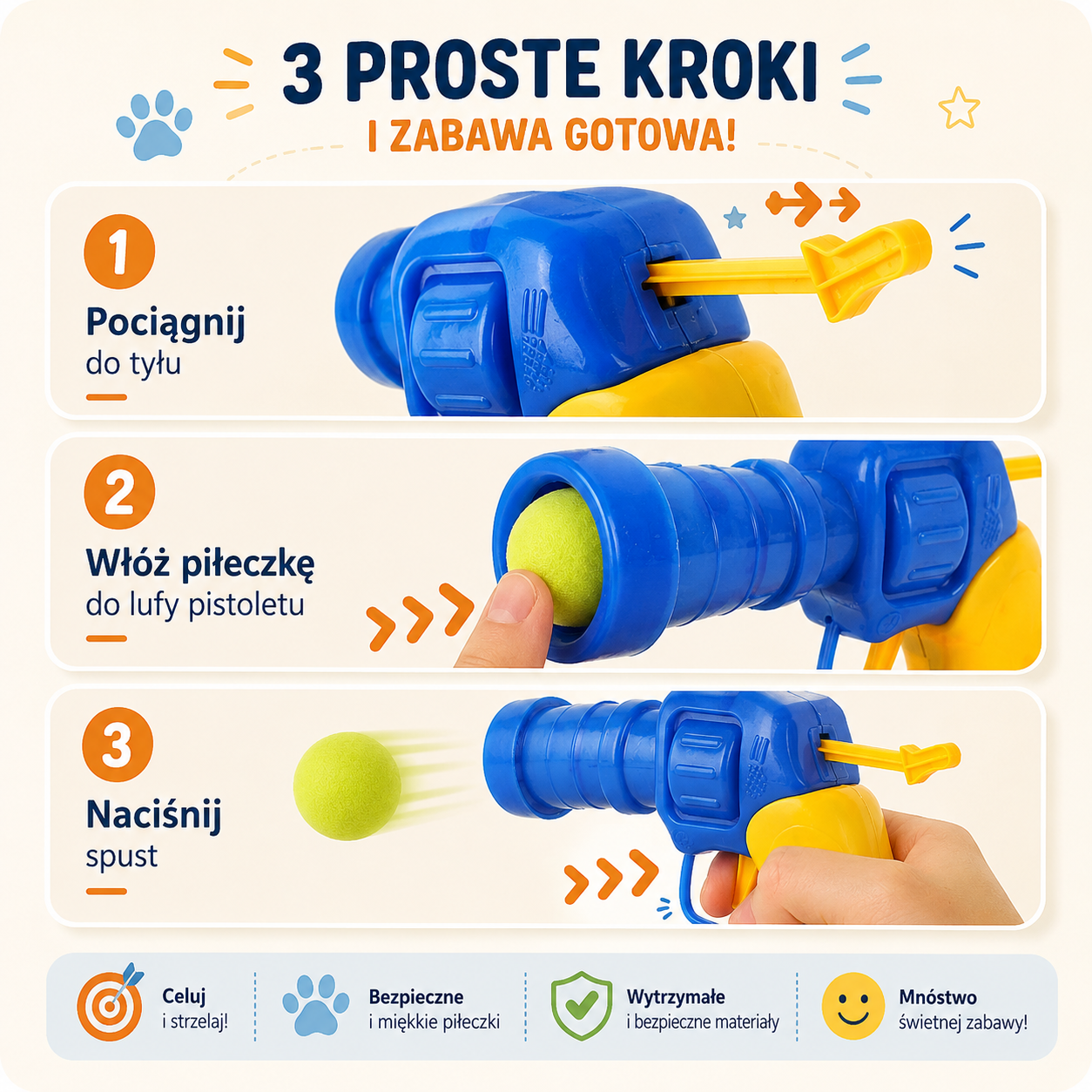 Interaktywna wyrzutnia piłeczek dla kota