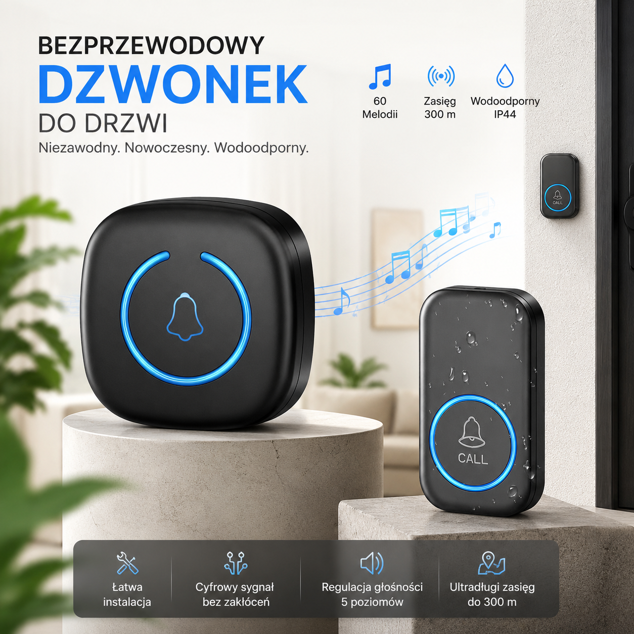 Bezprzewodowy dzwonek do drzwi
