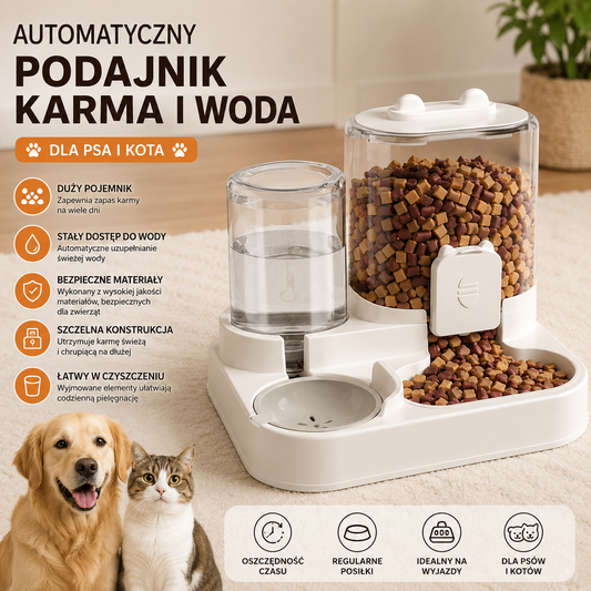 Automatyczny dozownik karmy i wody