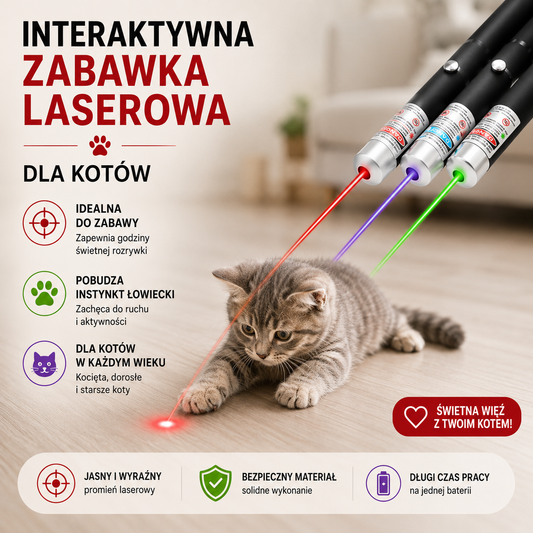 Laser dla kotów (bez baterii 2xAAA)