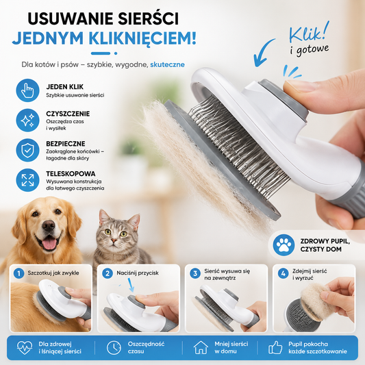 Szczotka do usuwania sierści