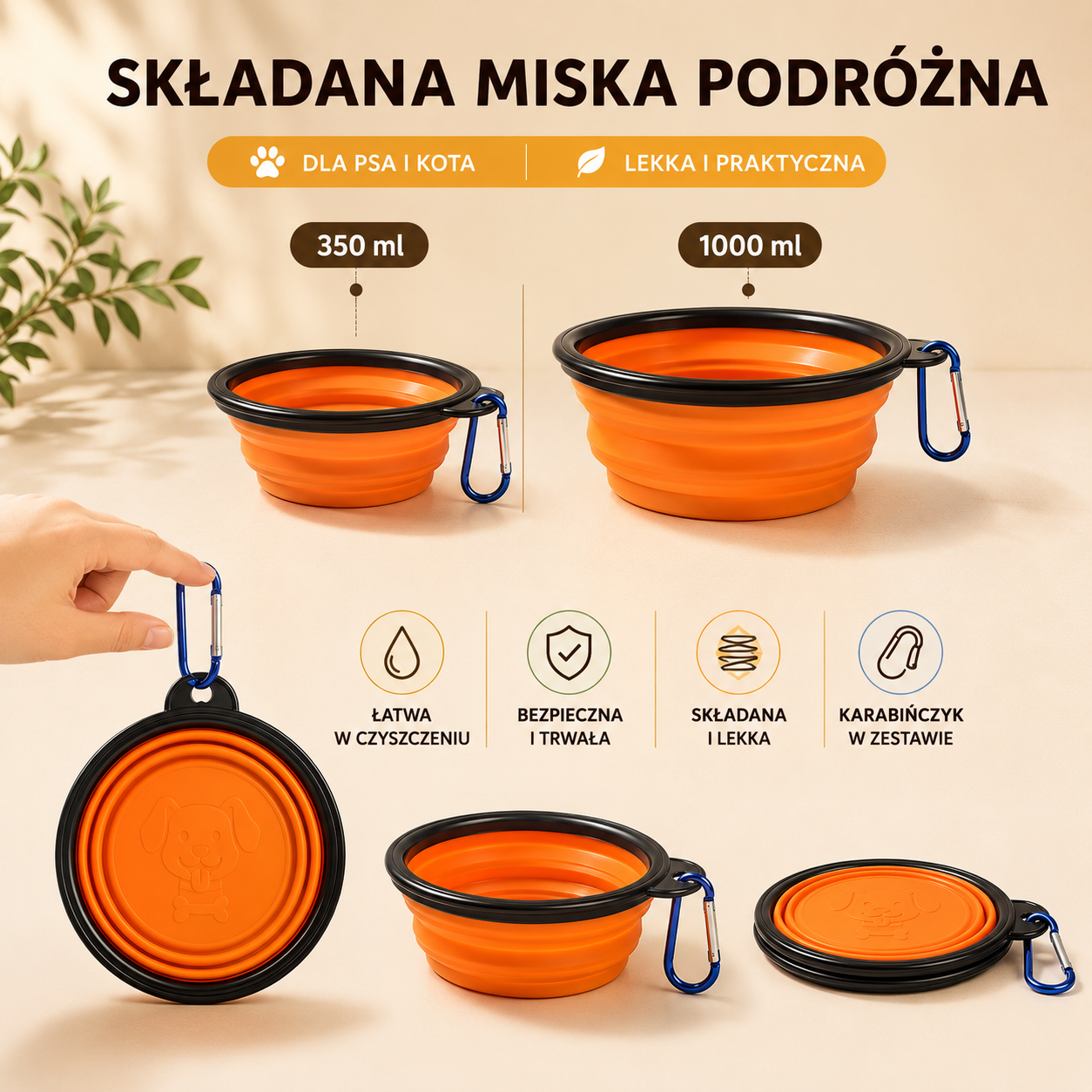 Składana miska