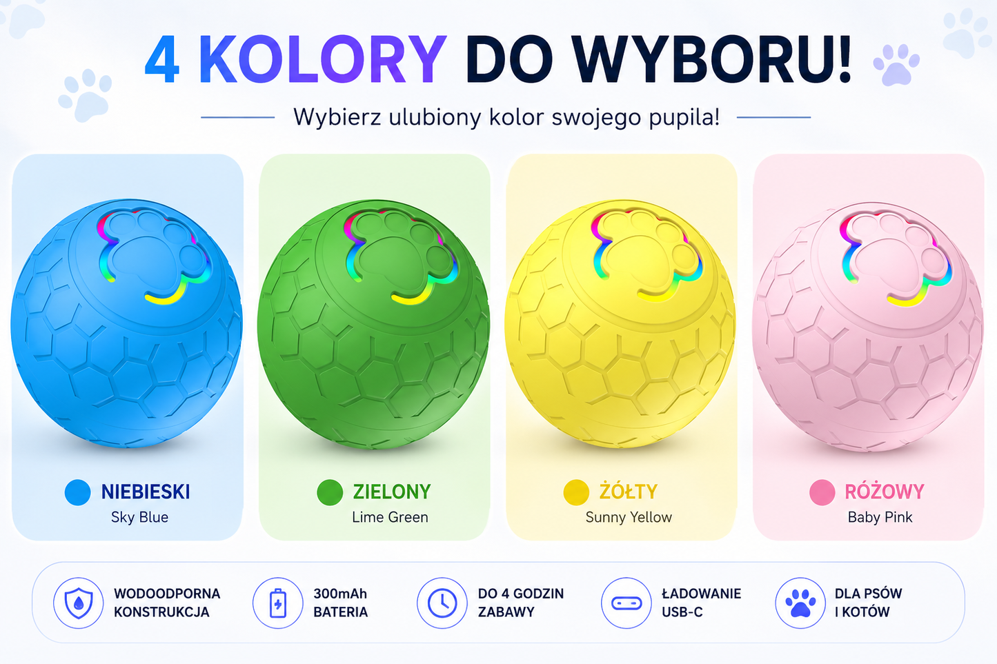 Interaktywna automatyczna piłka