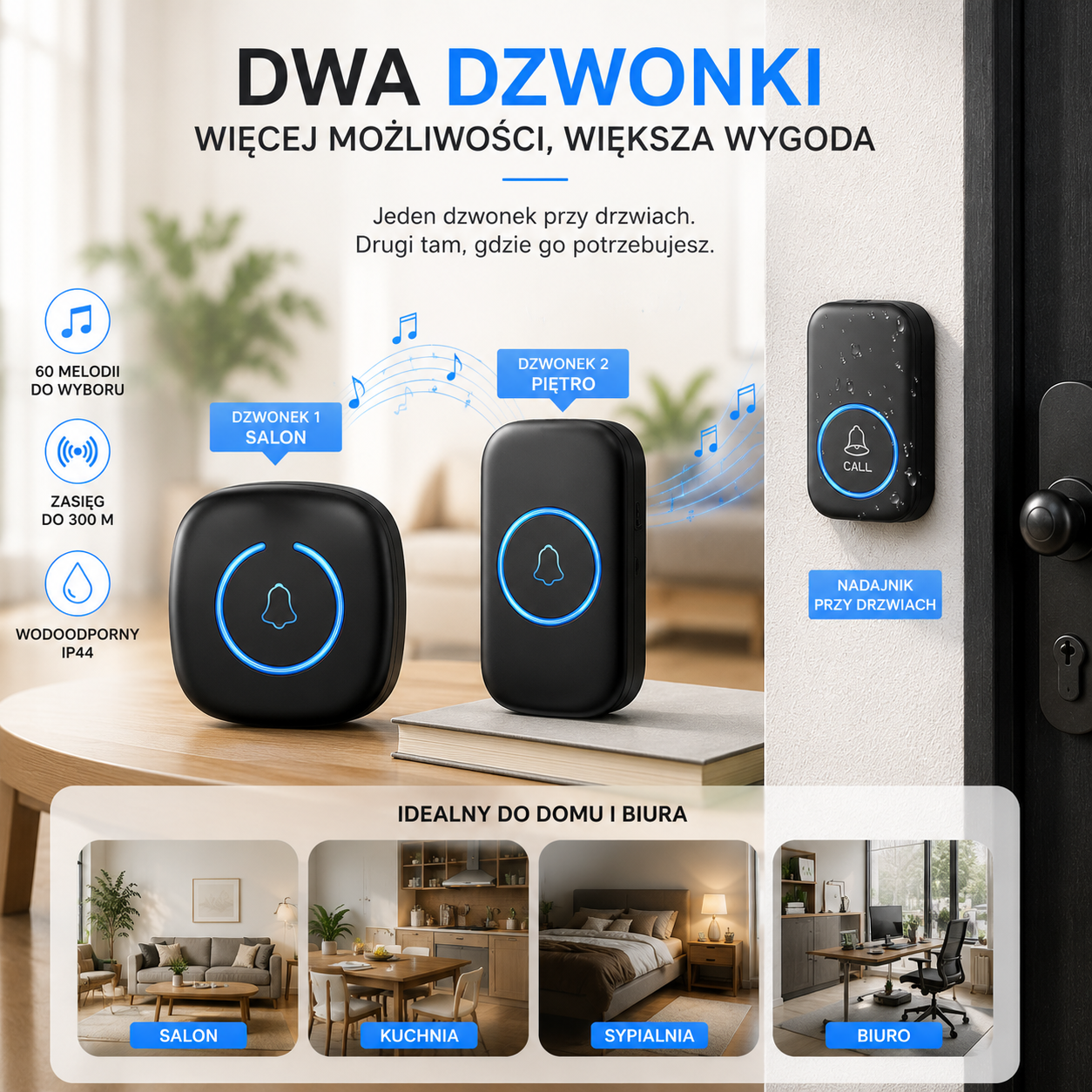 Bezprzewodowy dzwonek do drzwi